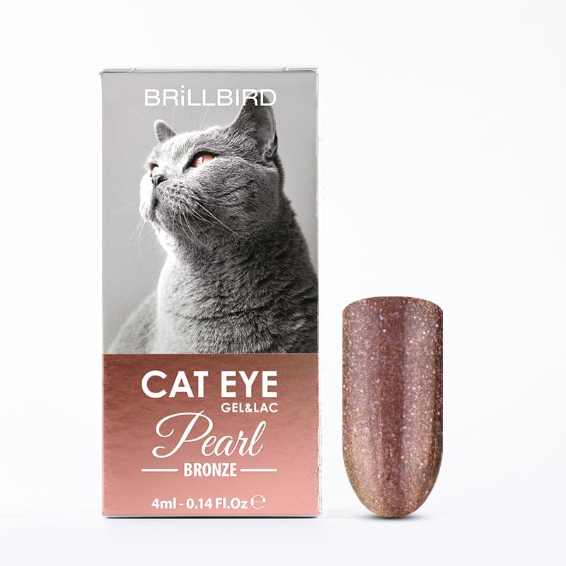 Brillbird Norge CAT EYE EXTRA Cat eye gel&lac pearl 4ml #bronze