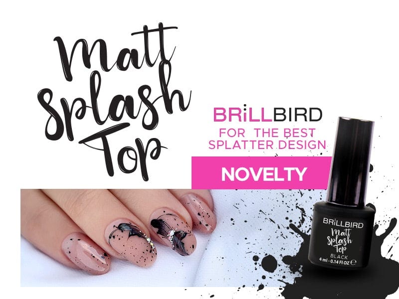Brillbird Norge NAIL ART Matt Splash Top