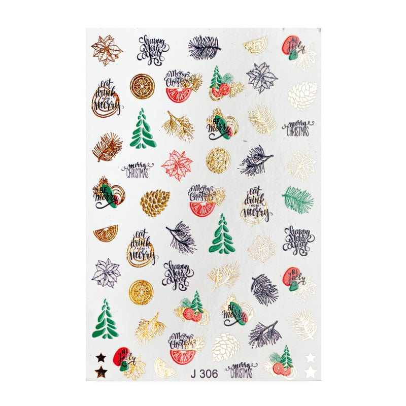 Brillbird Norge Jule Klistremerke- Be merry