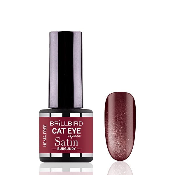 Brillbird Norge CAT EYE EXTRA Cat eye gel&lac - Satin #Burgundy