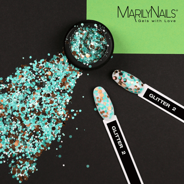 Brillbird Norge GLITTER MN GLITTER DOTS 2 - MINT GREEN