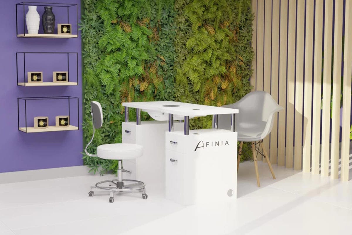 AFINIA BASIC cosmetic table – Conglomerate + Dust Collector NDC 2000