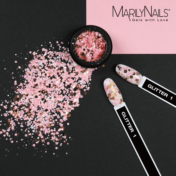 Brillbird Norge GLITTER MN GLITTER DOTS 1 - PEACH