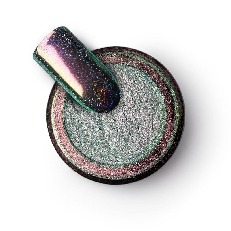 Brillbird Norge NAILART Chrome Pigment Pulver -Holo Mint