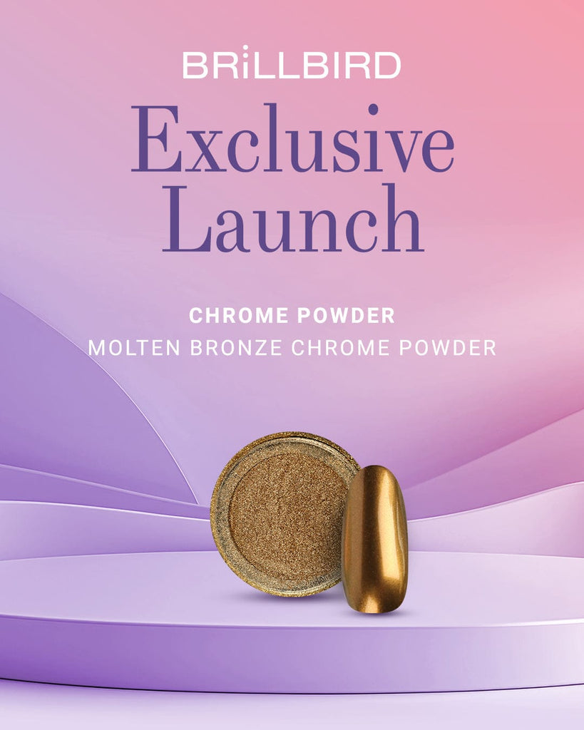 Brillbird Norge NAILART Chrome Pigment Pulver - Molten Bronze