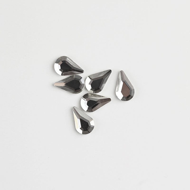 Brillbird Norge NAIL ART Clear Rhinestone (10stk) - Drop 5x8mm
