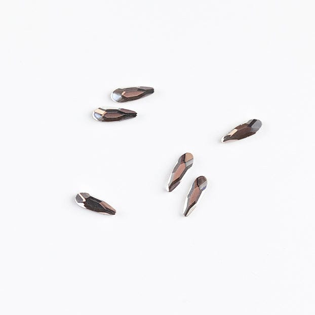 Brillbird Norge NAIL ART Clear Rhinestone (10stk) - Drop 2x6mm