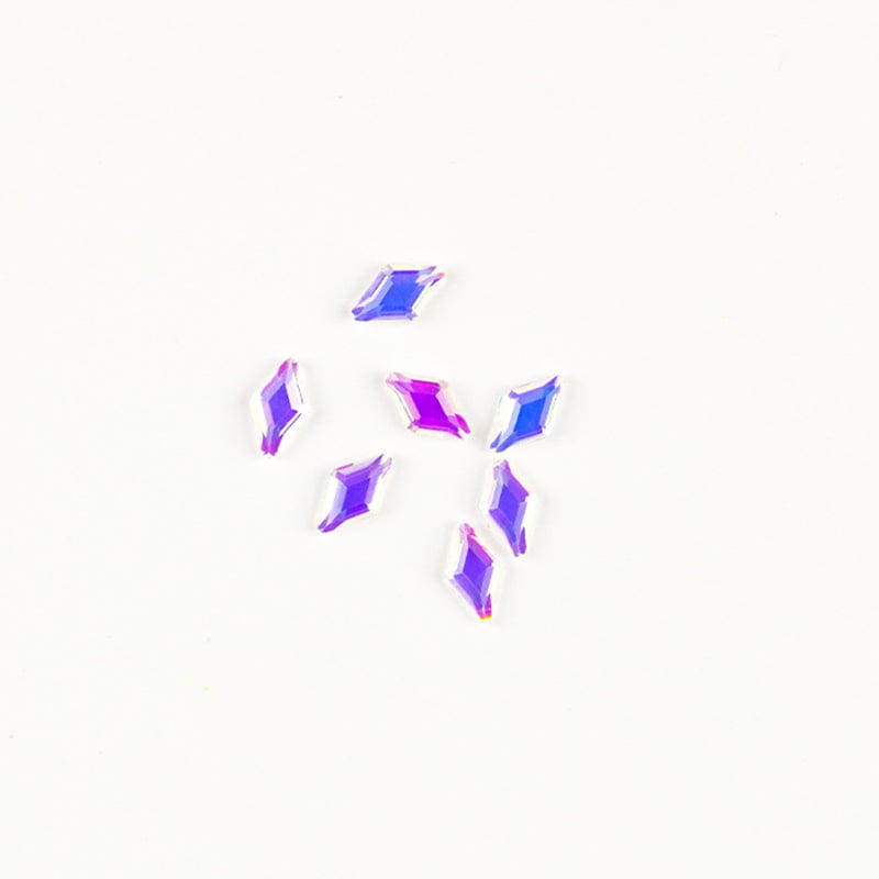 Brillbird Norge NAIL ART Pink AB Rhinestone (10stk) - Rhombus 3x5mm
