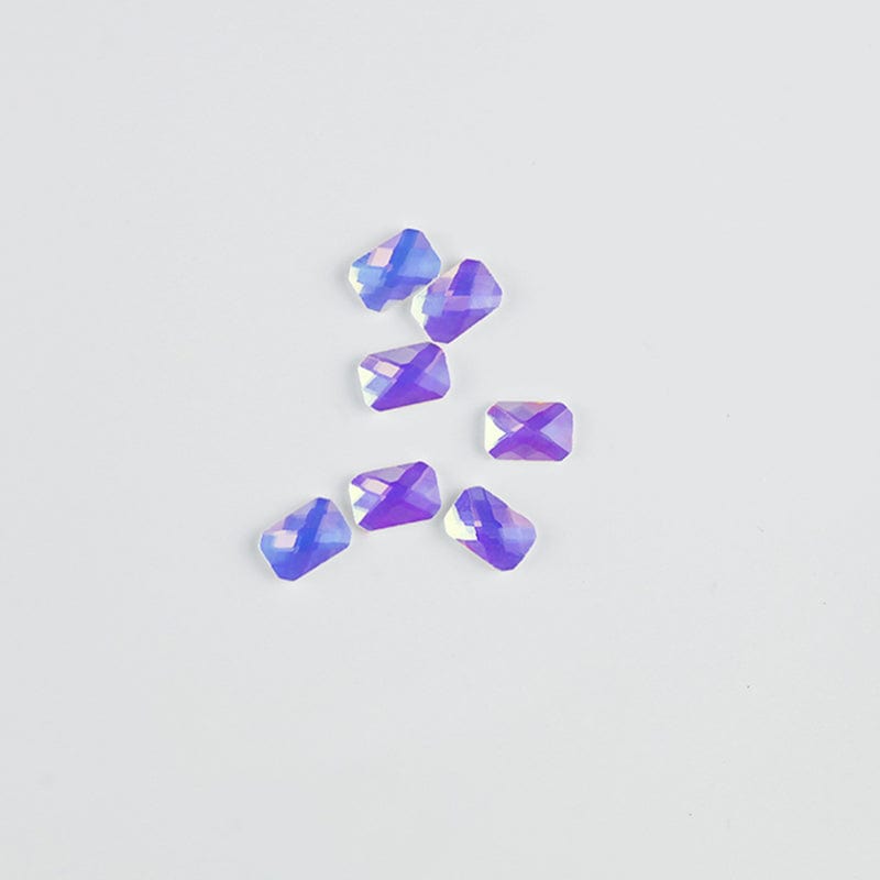 Brillbird Norge NAIL ART Pink AB Rhinestone (10stk) - Emerald 4x6mm