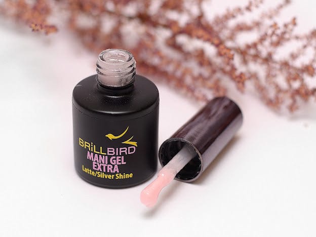 Brillbird Norge MANI GEL EXTRA Mani Gel Extra -  Latte Silver shine 8 ml