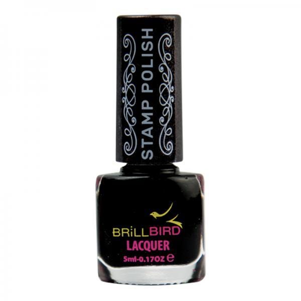 Brillbird Norge NAILART Stempel Lakk - Sort