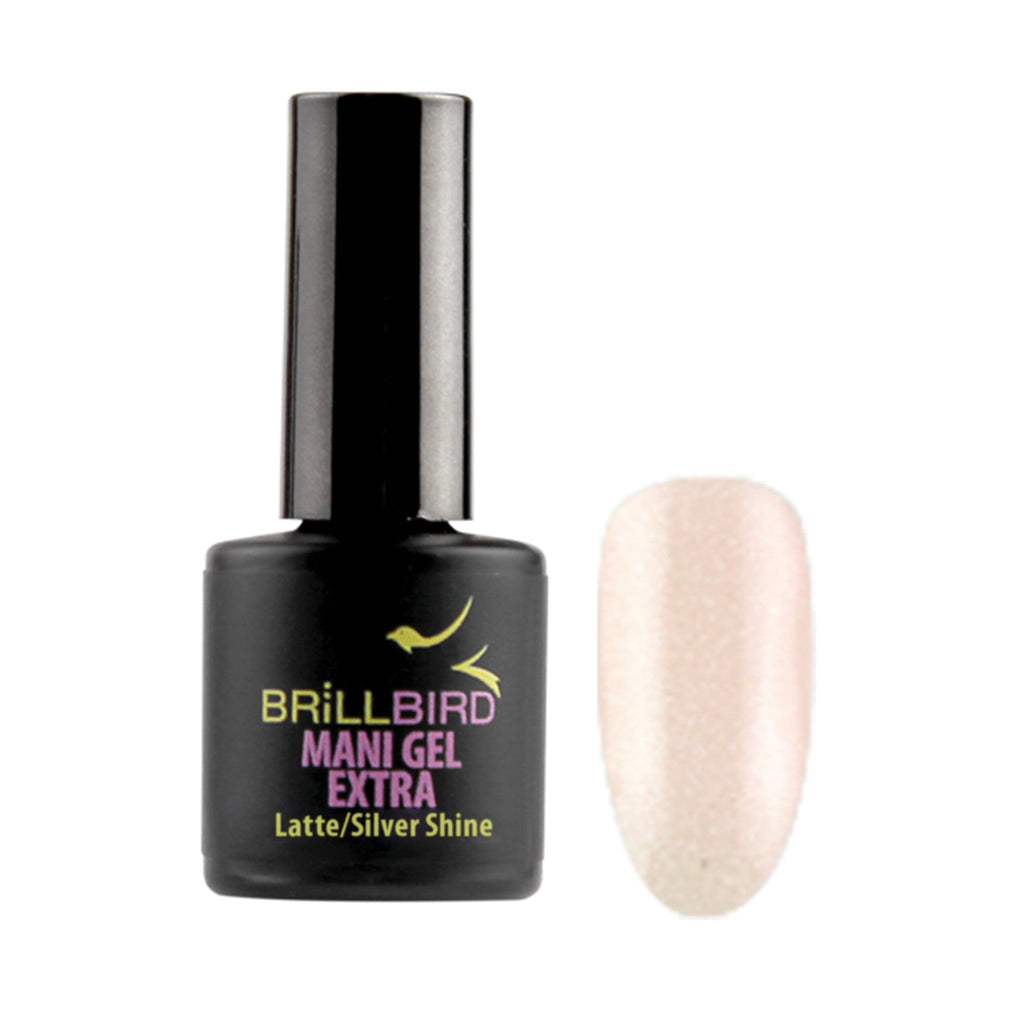 Brillbird Norge MANI GEL EXTRA Mani Gel Extra -  Latte Silver shine 8 ml
