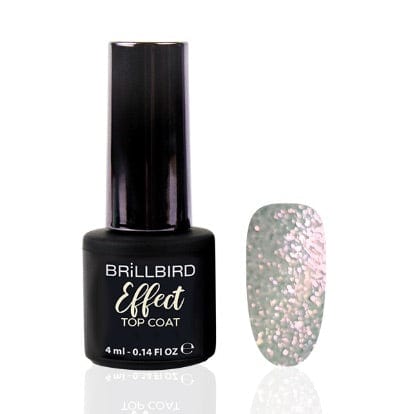 Brillbird Norge Effect Top Coat 4 ml Pink