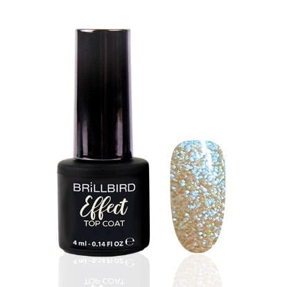 Brillbird Norge Effect Top Coat 4 ml Turquoise