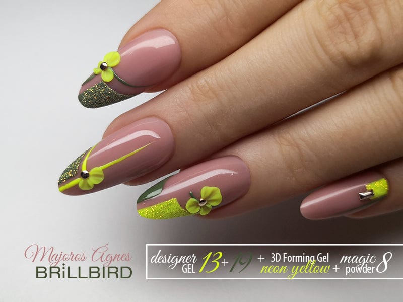 Brillbird Norge DESIGNER GEL Designer gel - Neon Gul