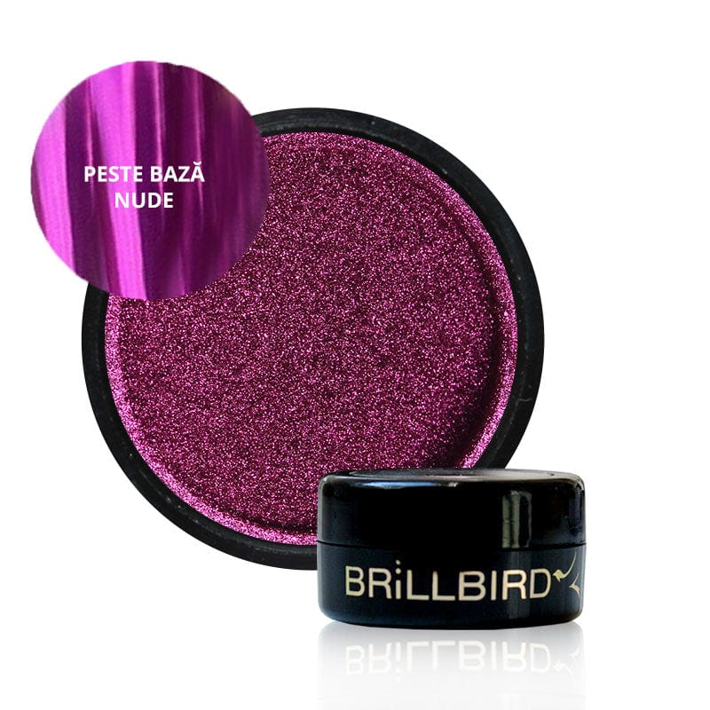 Brillbird Norge NAILART Chrome Pigment Pulver - Ekstra Rosa