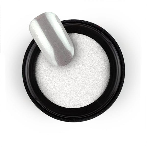 Brillbird Norge NAILART Chrome Pigment Pulver -Mirror Hvit