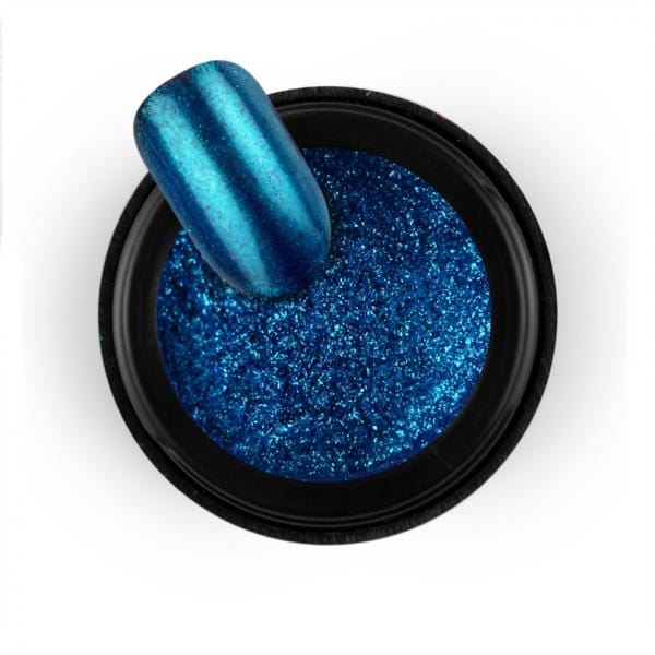 Brillbird Norge NAILART Chrome Pigment Pulver - Metallic Blå