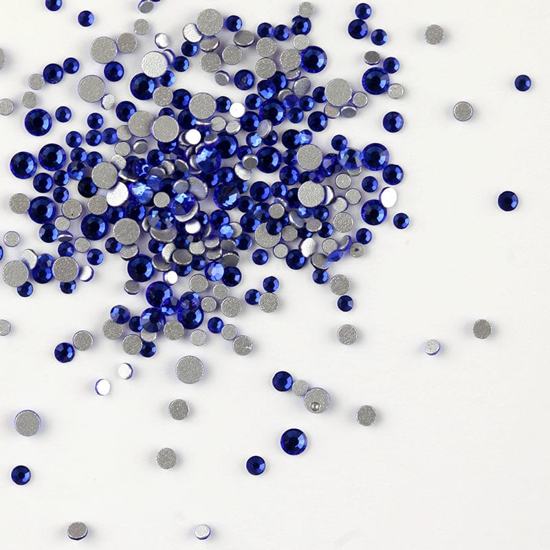 Brillbird Norge NAIL ART Electric blue SS3 Rhinestone (100stk)Forskjellige farger