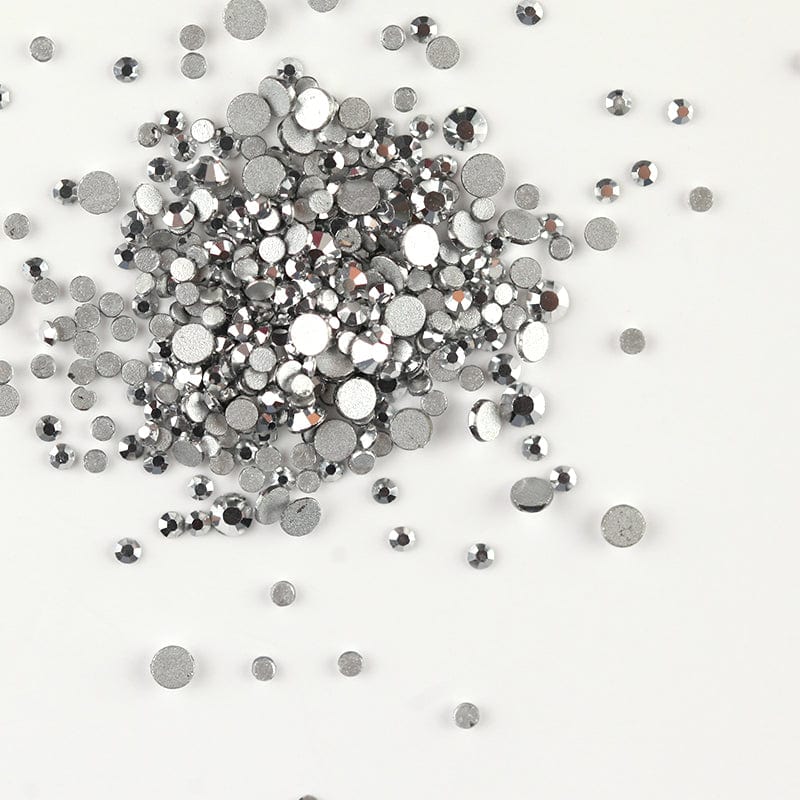 Brillbird Norge NAIL ART Mirror silver SS3 Rhinestone (100stk)Forskjellige farger