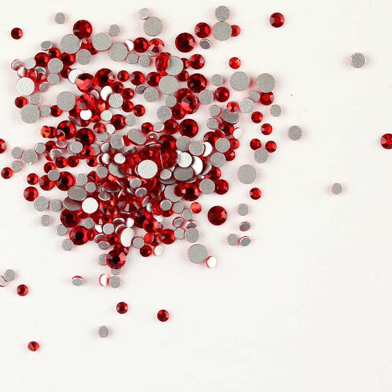 Brillbird Norge NAIL ART Ruby red SS3 Rhinestone (100stk)Forskjellige farger