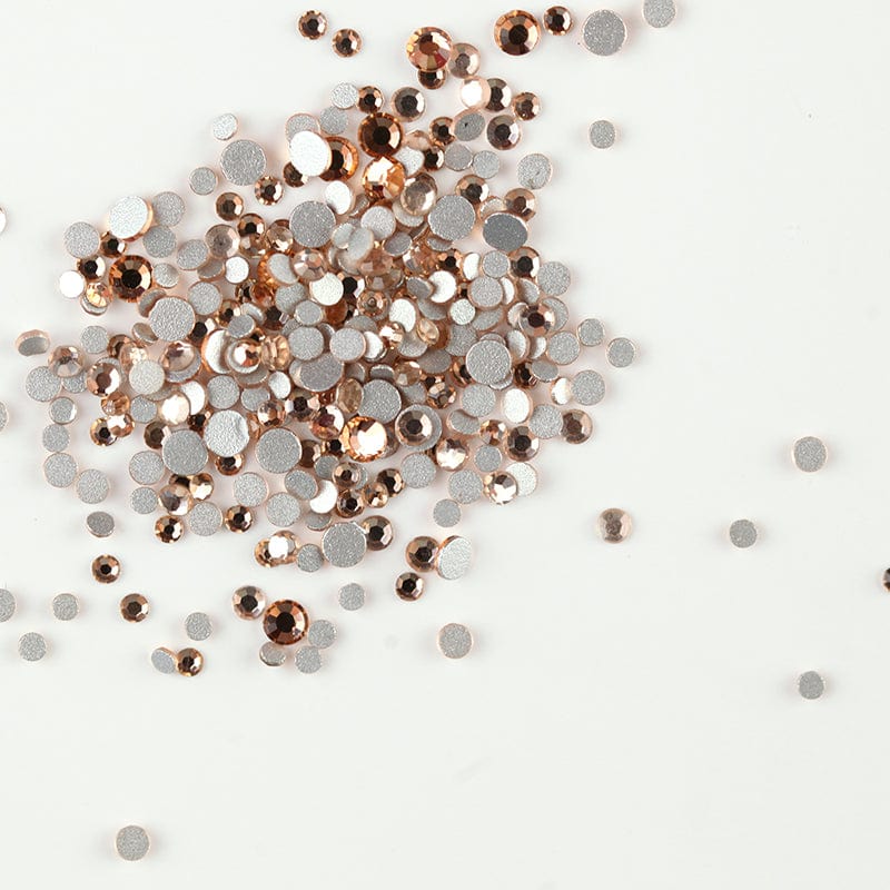 Brillbird Norge NAIL ART Rose gold SS3 Rhinestone (100stk)Forskjellige farger