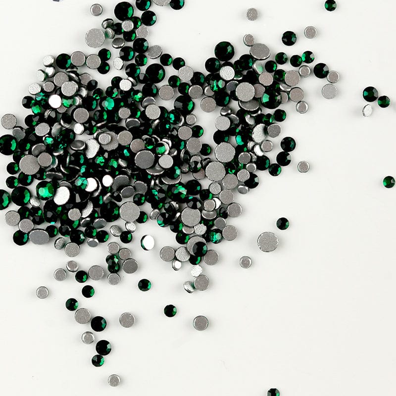 Brillbird Norge NAIL ART Emerald green SS3 Rhinestone (100stk)Forskjellige farger