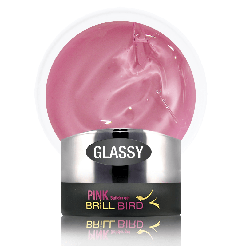 Brillbird Norge BUILDER GEL PINK Pink Builder Gel - Glassy