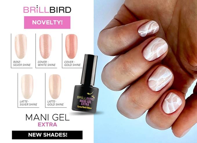 Brillbird Norge MANI GEL EXTRA Mani Gel Extra -  Cover White shine 8 m