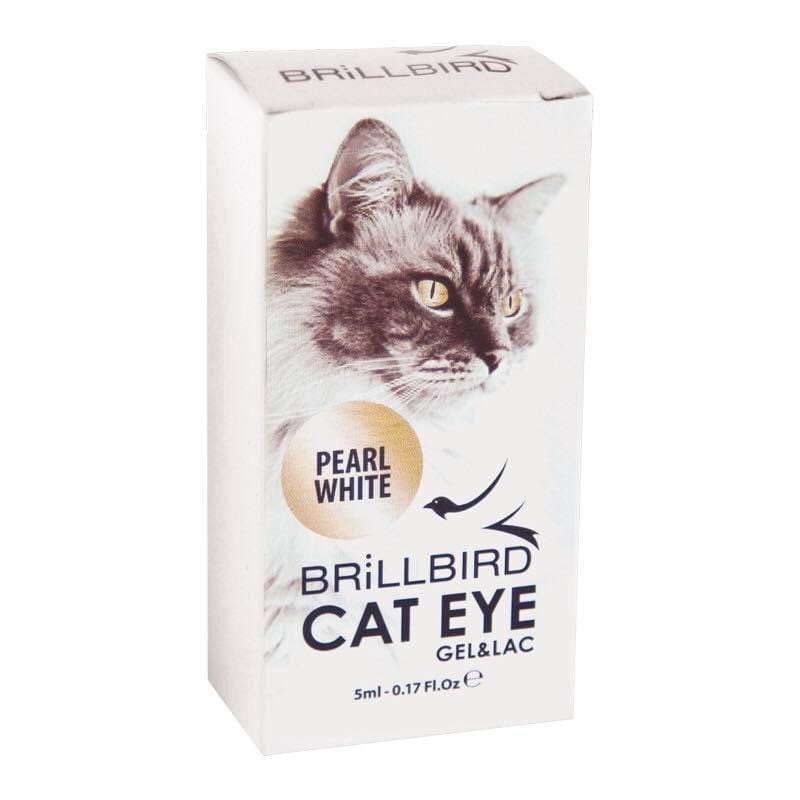 Brillbird Norge GEL&LAC Cat eye effect gel&lac - Pearl White