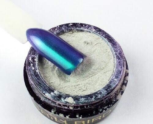 Brillbird Norge NAILART Chrome Pigment Pulver - Green valley