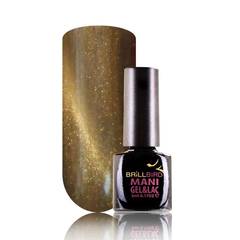Brillbird Norge GEL&LAC Cat eye effect gel&lac - Gold
