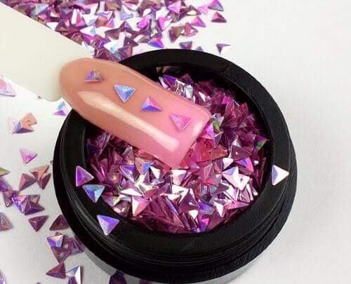 Brillbird Norge NAILART 3D Triangel - Fiolett
