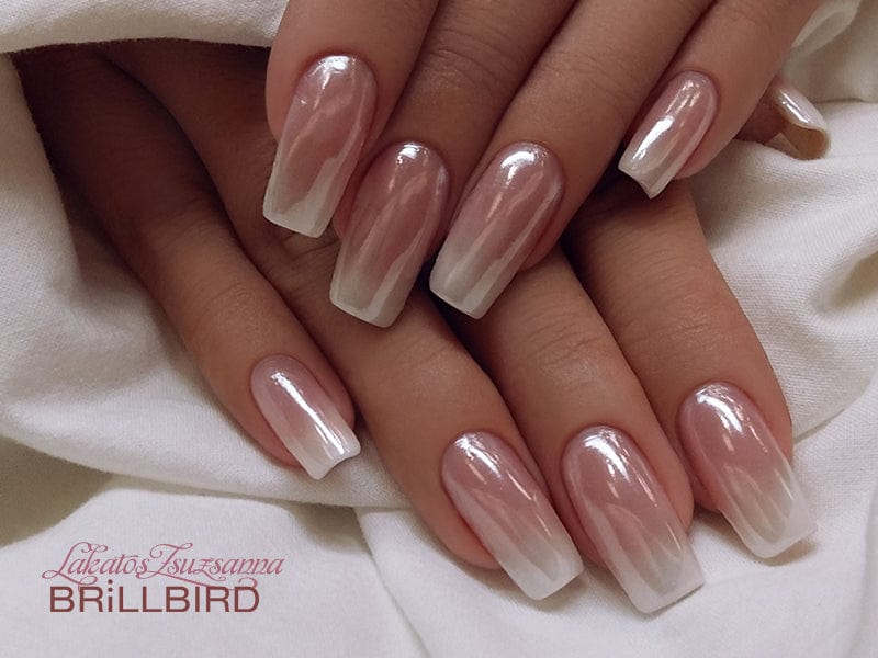 Brillbird Norge NAILART Chrome Pigment Pulver - Hvit
