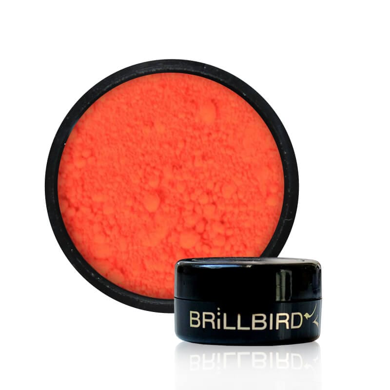 Brillbird Norge NAILART Neon Pigment Pulver - Orange