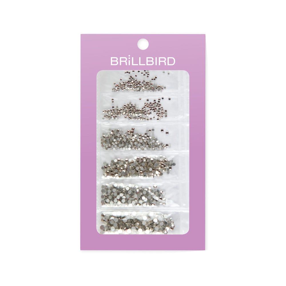 Brillbird Norge NAIL ART Crystal Rhinestone Mix 6 Størrelser-Forskjellige farger