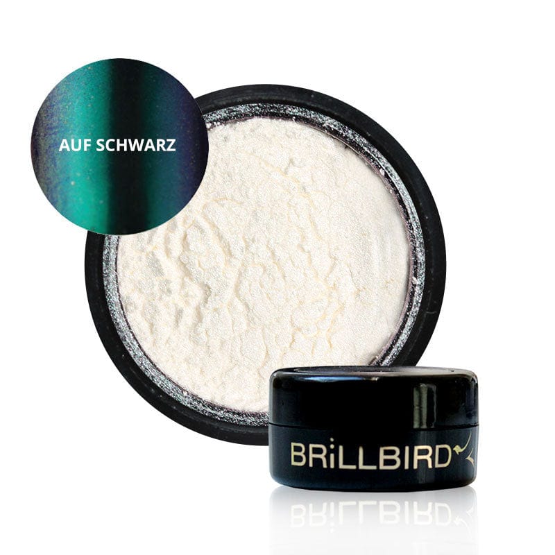 Brillbird Norge NAILART Chrome Pigment Pulver - Green valley